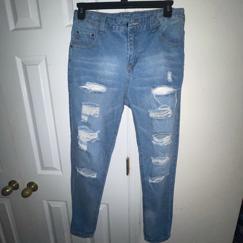 Men's Skinny Slim Fit Ripped Jeans